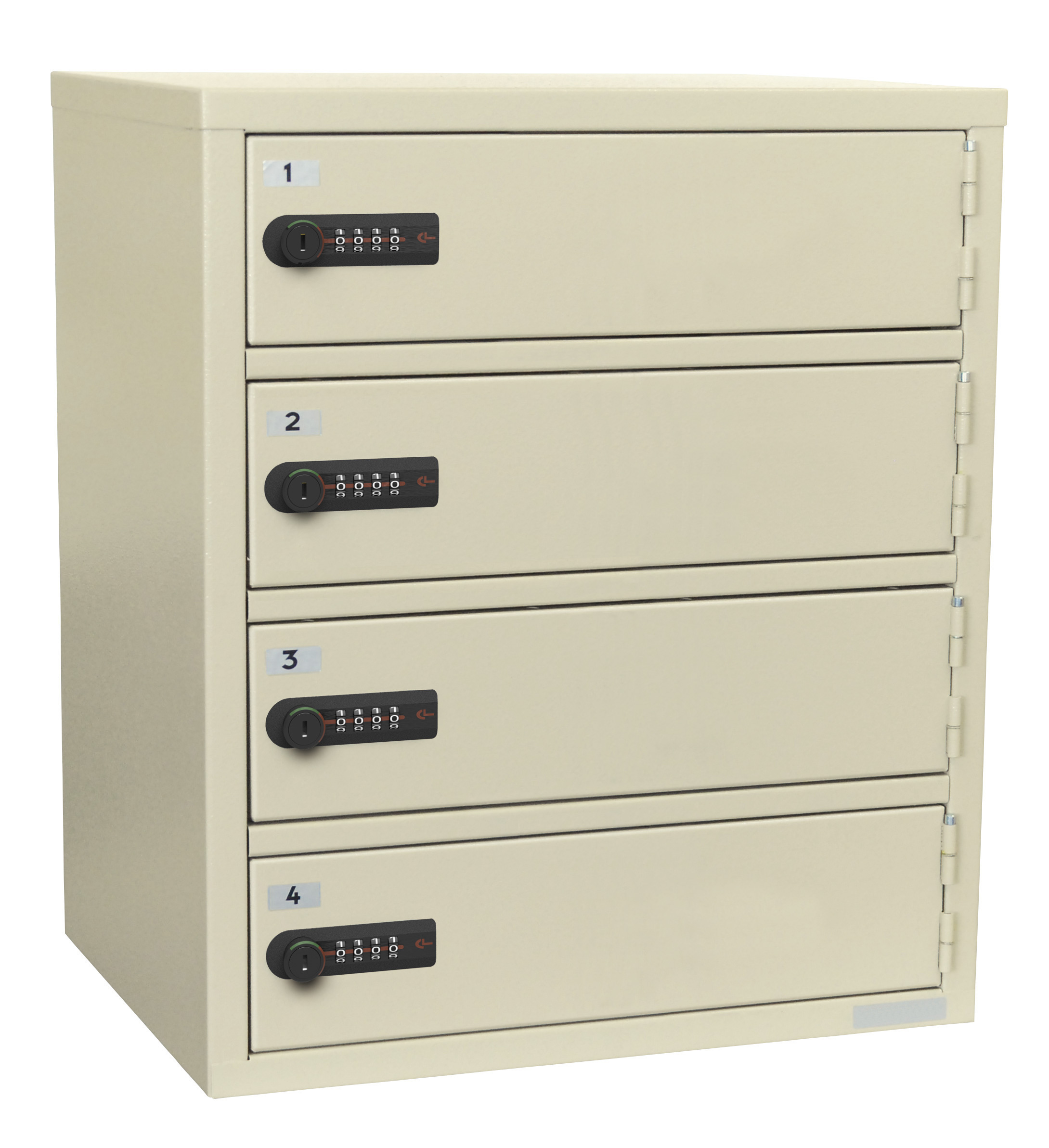 エーコー 貴重品保管庫（4段） ダイヤルロック LK-308-4 9.3kg◆_1