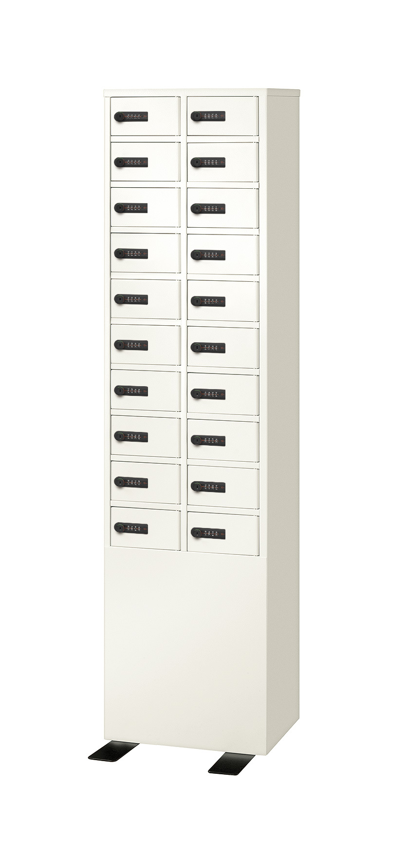 エーコー 20人用ロッカー ダイヤルナンバーロック式 LK-320 32kg＜在庫僅少＞◆_1