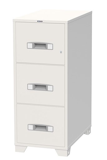 エーコー 耐火キャビネット シリンダー錠 EA4-3G 200kg【NEW】◆_1