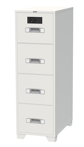 エーコー 耐火キャビネット 2マルチロックJE式 EA4-4GJE 260g【NEW】＜受注生産＞◆_1