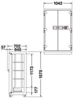 エーコー 耐火金庫 ダイヤル式 CS-32 510kg <生産終了>★◆_2