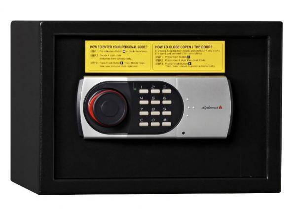 ディプロマット ホテルセーフ（非耐火） テンキー式 H25M ブラック 13kg_1