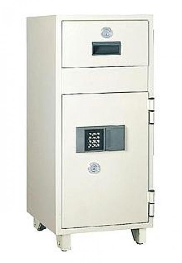日本アイ・エス・ケイ（キング工業） 店舗用投入式金庫（耐火型） テンキー式 MSR-CPN 70kg◆_1