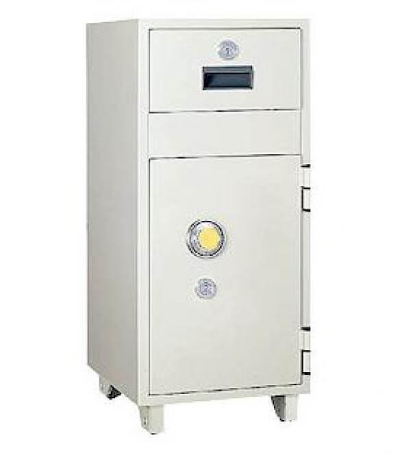 日本アイ・エス・ケイ（キング工業） 店舗用投入式金庫（耐火型） ダイヤル式 MSR-CPD 70kg◆_1