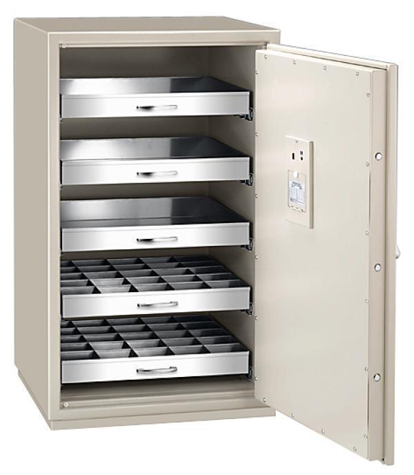 エーコー 薬品保管庫 履歴保存テンキー式 YH-600GT 160kg <受注生産品>＜在庫僅少＞◆_1