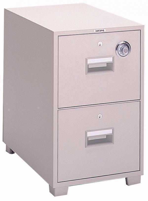 サガワ 耐火キャビネット（2段） ダイヤル式 A4-2D 182kg_1