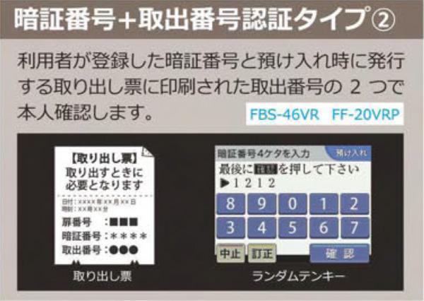 アルファロッカーシステム  暗証番号+取出番号 FF-20VRP 70kg＜受注生産＞◆_2